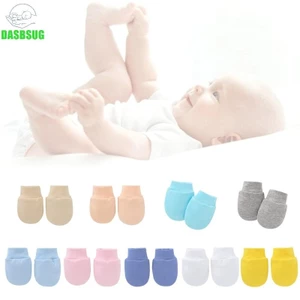 Dasbsug 1 Đôi Găng Tay Cotton Mềm Chống Trầy Xước Cho Bé Tất Tay Đồ Dùng Sơ Sinh