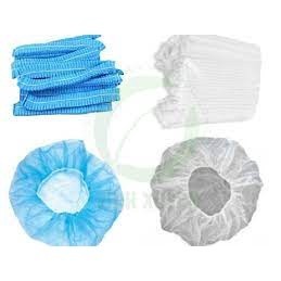 Mũ chùm đầu y tế ( 100 cái/ túi) nón còn sâu chùm đầu, mũ y tế, chất liệu giầy dặn,dùng cho y tế FE123