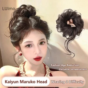 Luimo Tóc Giả Xoăn Bun Lông Tơ Sống Động, Co Giãn, Đuôi Ngựa, Tạo Kiểu, Phần Tóc Nối Cho Nữ SBS