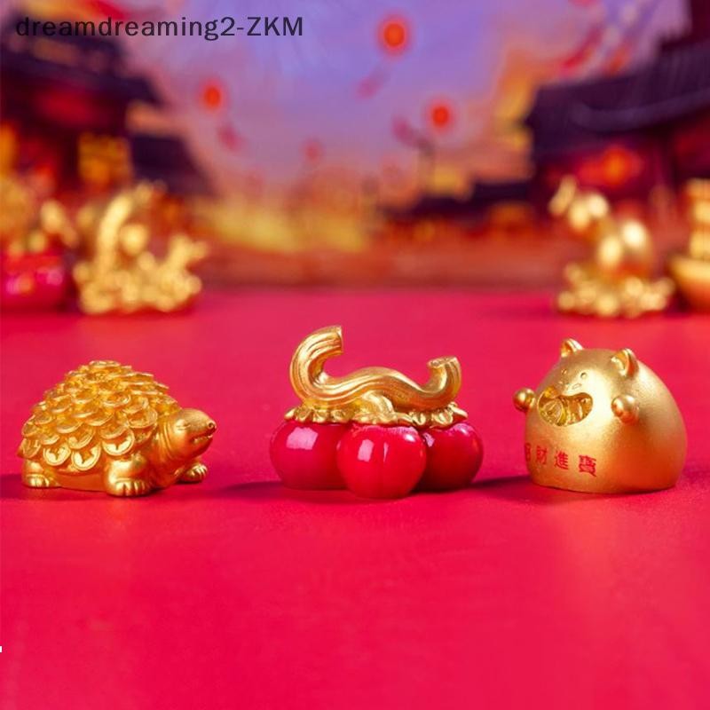[dreamdreaming] Cây giàu có năm mới Tượng túi may mắn Phong cảnh vi mô Trang trí bảng điều khiển ô tô để bàn tại nhà [zkm]
