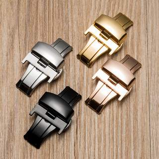 10 / 12 / 14 / 16 / 18 / 20 / 22mm Khóa bướm thay thế bằng thép không gỉ Khóa đồng hồ cho da Dây đeo đồng hồ cao su silicon dành cho nam nữ