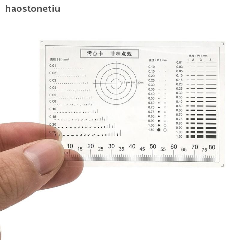 NS Gauge Point Gauge Phim Trong Suốt Thẻ Stain Card So sánh Vết Bẩn Crack Tương Phản PET Dot Line Kiểm tra chất lượng bề mặt NS