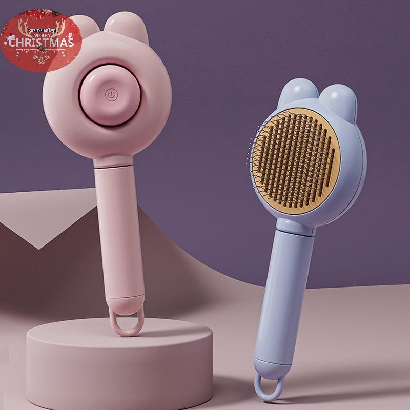 XUAN Loại bỏ đa chức năng cho chó và áo ngực Bàn chải Massage tóc cho thú cưng Lược chải tóc tự làm sạch cho thú cưng VN