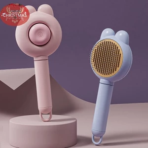 XUAN Loại bỏ đa chức năng cho chó và áo ngực Bàn chải Massage tóc cho thú cưng Lược chải tóc tự làm sạch cho thú cưng VN