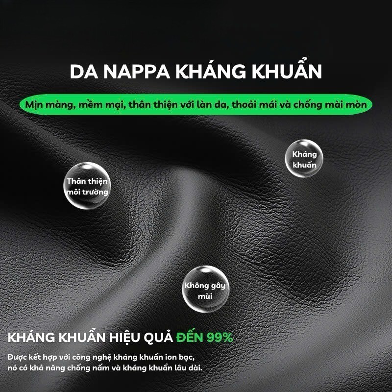 Bọc vô lăng ô tô da Nappa cao cấp mềm mịn êm tay thoáng khí cầm chắc tay phù hợp với các loại xe con 4-5-7 chỗ xe tải