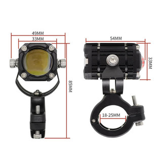 Đèn trợ sáng bi cầu mini w2 xe máy xe điện mắt quỷ 4 chế độ tích hợp auto passing phiên (Giá 1 Đèn)