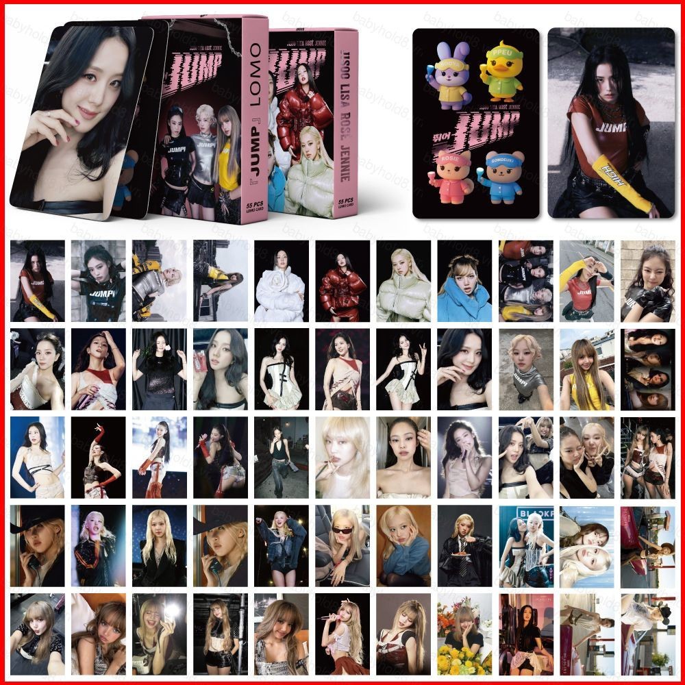 Blackpink BB8 55 Cái / bộ BLACK PINK JISOO LOMO Thẻ DEADLINE Album JUMP ...