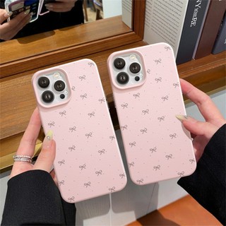 Ốp Lưng iPhone TPU Hoạ Tiết Da Mềm Tiny Bow Chống Sốc, Chống Bẩn Cao Cấp - iP X/XS/11/12/13/14/15/16/17/Plus/Pro/Max/Air