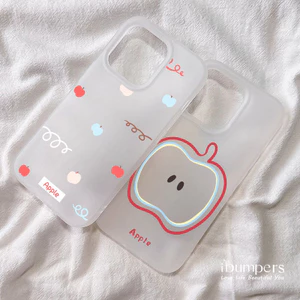 ibumpers Ốp Điện Thoại iPhone Ngộ nghĩnh Dễ Thương Họa Tiết Apple Ốp Lưng Trong Suốt Nhám Mờ Chống Bẩn Cho IPhone 16 15 14 12 13 11 Pro Max IP 7 8 Plus X XS XR
