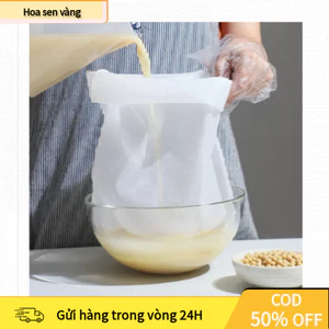 【24H】 Túi lọc sữa nylon 100Mesh, tái sử dụng nhiều lần, lọc thực phẩm, sữa chua, đậu nành, dầu ăn, cà phê