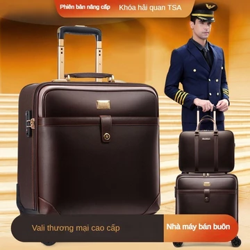Vali PVC Vali xách tay hàng không 28 Valy kéo 360 độ Valy du lịch 24 inch vali du lịch thương mại
