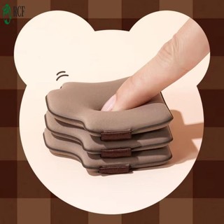 Chocolate Velvet Flocking Powder Puff Set Soft Flocked Powder Puff Kit Bộ dụng cụ Puff Mỹ phẩm có khóa đa kích thước