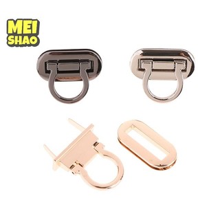 MeiShao Kim Loại Khóa Xoay Hình Bầu Dục Xoắn Cho DIY Túi Xách Thủ Công Ví Phụ Kiện