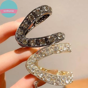 Sund Mới Kim Cương Giả Dành Cho Nữ Thời Trang Nhỏ Chống Lau Tóc Kim Loại Cao Đuôi Ngựa Vuốt Tóc Mũ Đội Đầu Phụ Kiện Tóc VN