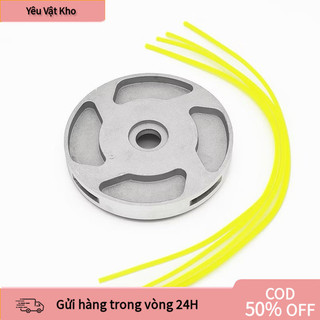 [COD] Đầu cắt cỏ dạng xoáy bằng hợp kim nhôm, dùng dây cước, độ bền cao, tiện lợi cho việc làm vườn, nông trại