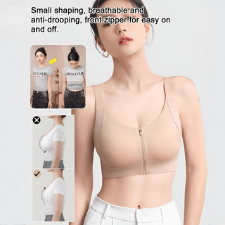 Áo Ngực Thể Thao Brelira Có Dây Kéo Trước, Hỗ Trợ Tốt, Thoáng Khí