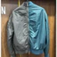 Áo Bomber Di OK 2 Mảnh Xanh Ngọc Phối Ghi KCloset Áo Khoác Gió 2 Lớp Dày Dặn Dáng Rộng Nam Nữ NA959