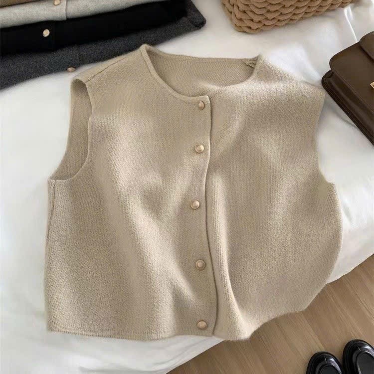 Áo gile len thu đông thiết kế hottrend cách điệu chất liệu len dệt kim mềm mại hàng cao cấp BA SP359