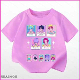 Áo Thun Ngắn Tay K-Pop Demon Hunters, Phù Hợp Fan Saja Boys Jinu Abby