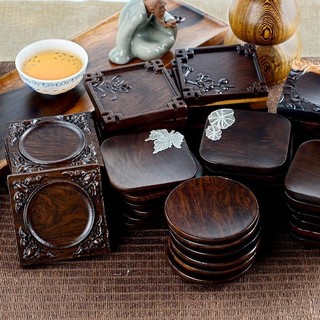 Mun Coaster Gỗ Kung Fu Phụ Kiện Khay Trà Lễ Vuông SCWO