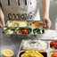 khay cơm chia phần, khay cơm kèm nắp đạy, khay ăn cơm 4 và 5 ngăn, chất liệu inox 304 cao cấp
