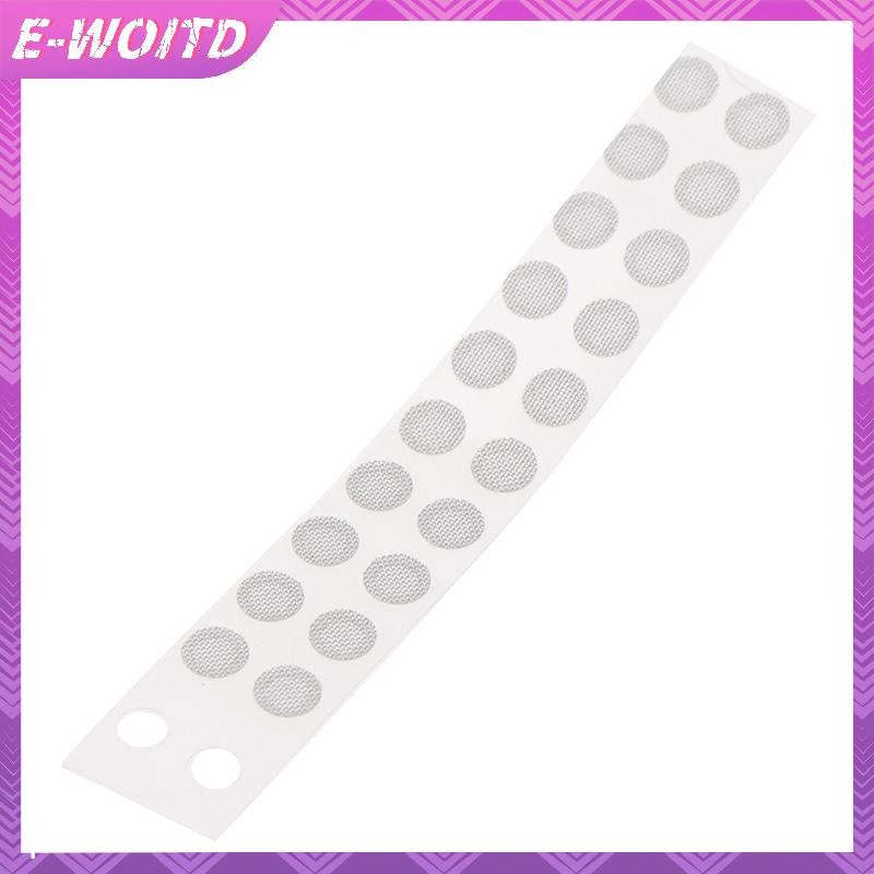 E-woitd 20 CÁI Bộ lọc tai nghe nhét tai bằng thép không gỉ Tai nghe lưới chống bụi có keo HNVN
