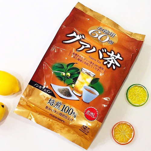 Trà Lá Ổi, trà genpi  ORIHIRO Nhật Bản Gói 60 Túi, tốt cho sức khỏe, giảm tiểu đường, cân bằng đường huyết