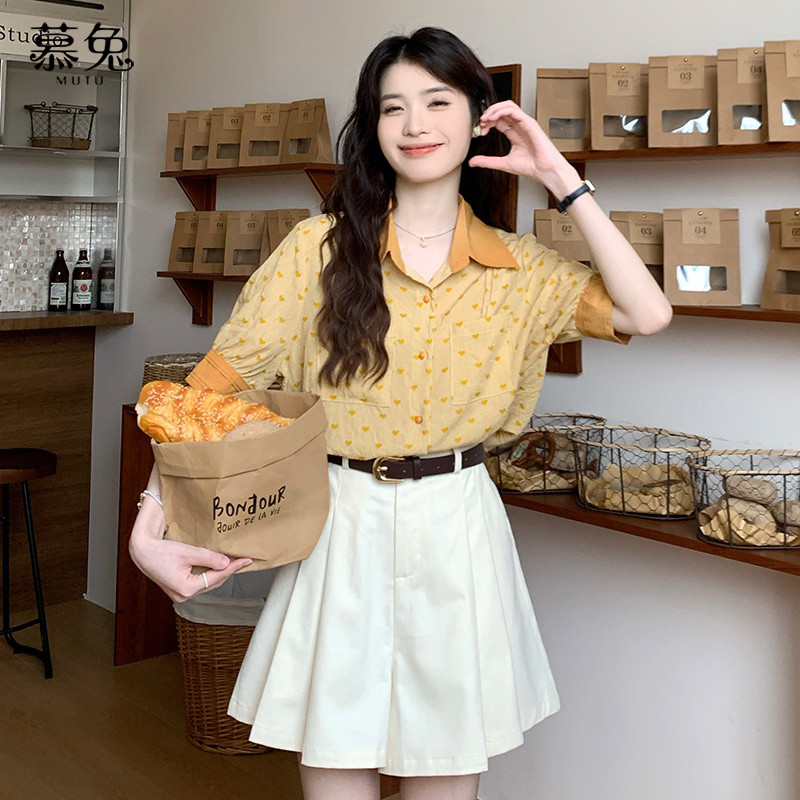 Mutu Phong Cách Hàn Quốc Nhỏ Chữ a Xếp Ly Culottes Nữ Mùa Hè 2026 Phong Cách Mới Cao Cấp Ôm Hơn Nhìn Rộng Quần Short Thường Ngày