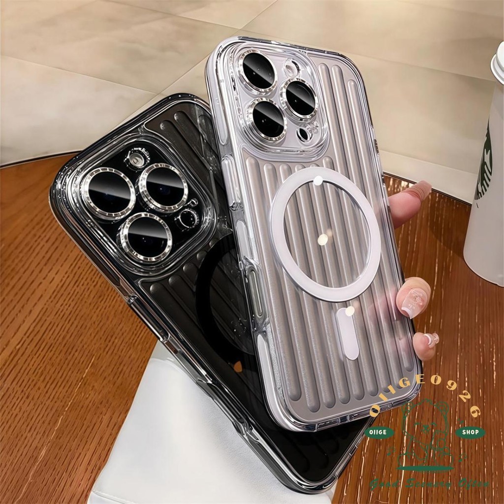 Chống rơi ống kính CD phim từ tính Vỏ điện thoại iphone16 Pro Max 15 14 vỏ cho vỏ iPhone Vỏ mềm silicon TPU + PC chống sốc