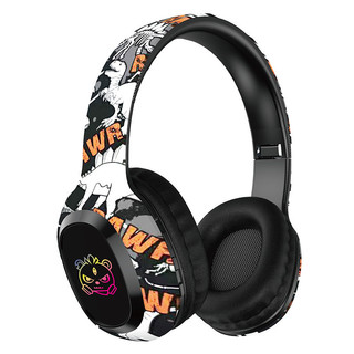 Tai nghe Bluetooth gắn trên đầu không dây phổ biến mới xuyên biên giới với trò chơi Led Graffiti sơn phát sáng với tuổi thọ pin dài và âm trầm nặng