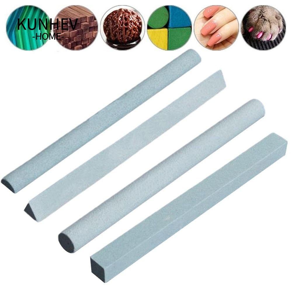KUNHEV Đá mài, Đá dầu vuông 320 Grit, Kính đánh bóng hình bán nguyệt hình tròn chất lượng cao