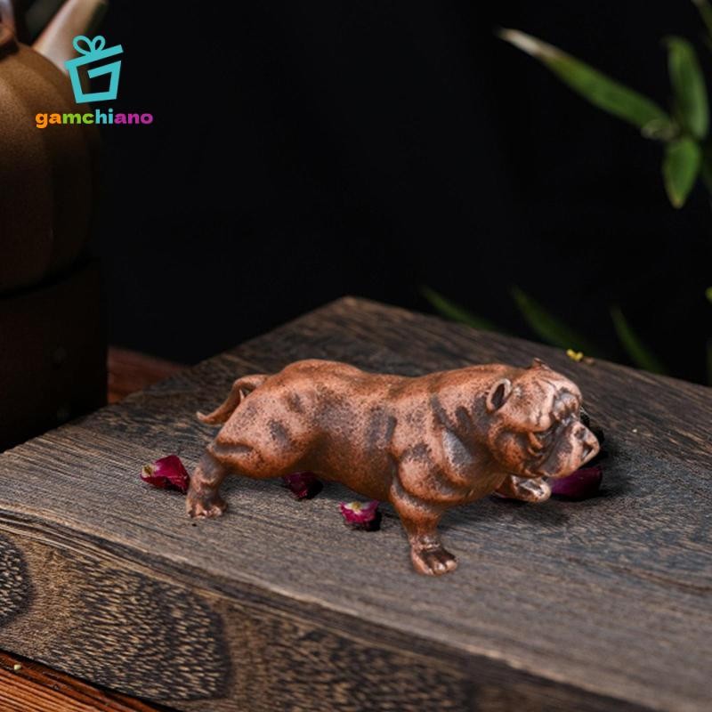 Hình Chó Đồng Tượng Mini Thủ Công Tay Nghề Thực Tế Handmade Sưu Tập Điêu Khắc Cho Máy Tính Để Bàn Bàn Nhà Bàn Trang Trí Xe Hơi