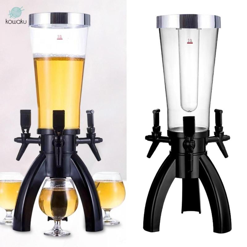 Tháp bia 3 L Tháp bia có ống lạnh Đồ uống chắc chắn Tháp đựng đồ uống thương mại cho quán rượu RV Bar Trò chơi tiệc tùng