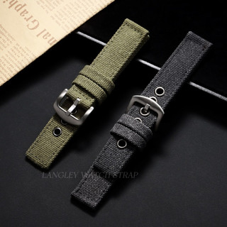 20 / 22 / 24mm Vải Bền Nylon Dây Đeo Đồng Hồ Đa Năng Dệt Nylon Dây Đeo Đồng Hồ Nam Nữ Vòng Tay Vải Dây Đeo Đồng Hồ 20mm 22mm Thể Thao Đen Xanh