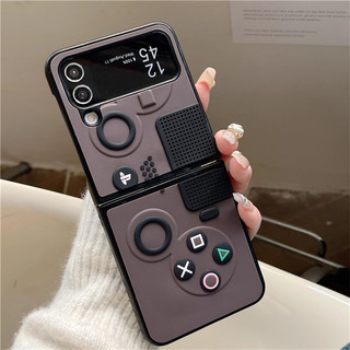 Vỏ hình bảng điều khiển trò chơi màu nâu sô cô la cho Samsung Z Flip 7 Flip 6 / 5 / 4 / 3 Fold 7 / Fold 6 / 5 / 4 / 3 Cape