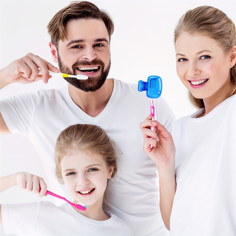 Ảnh Giao Hàng Nhanh Nắp Bảo Vệ Bàn Chải đánh Răng Thiết Yếu Khi đi Du Lịch Phụ Kiện Du Lịch Thiết Yếu Giá đỡ Bàn Chải đánh Răng Bằng Nhựa Thiết Yếu Cho Phòng Tắm Phụ Kiện Vệ Sinh (THỦY 2
