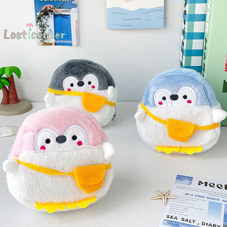 [Lostcorner] Ví đựng tiền xu hình chim cánh cụt nhỏ dễ thương Ví đựng tiền xu hoạt hình mềm mại Túi dòng dữ liệu đáng yêu Đơn giản Phụ kiện ví tiền xu sang trọng [Mới]