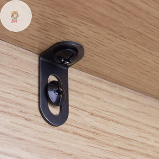 Twe 10 Chiếc Góc Kim Loại Nẹp Góc Phải Chữ L Nẹp Đen VN