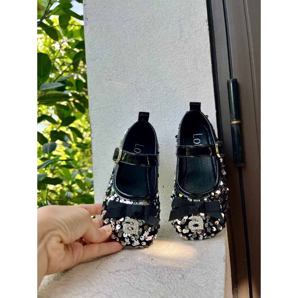 giày búp bê cho bé gái giày bệt size 27 - 37 cho bé đi học đi chơi mềm êm chân kim sa lấp lánh điệu đà công chúa 9637