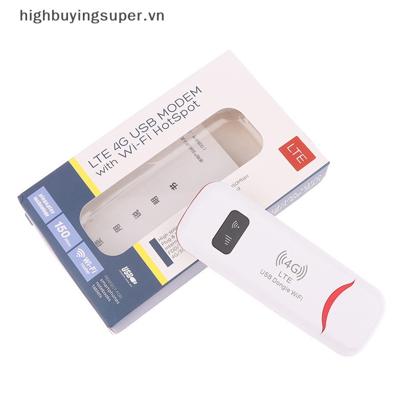Hbs 4G Router LTE Không Dây USB Dongle WiFi Router Di Động Băng Thông Rộng Modem Dính Thẻ Sim USB Adapter Bỏ Túi Router Mạng Adapter HOT | BigBuy360 - bigbuy360.vn