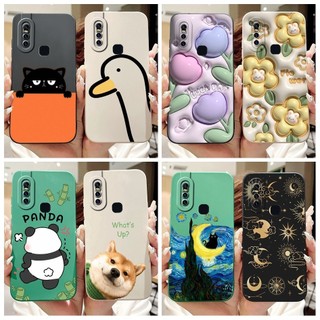 Dành Cho Vivo V15 1819 Ốp Lưng Hoa Phổ Biến Mềm Silicon Lỏng Ốp lưng Vivo S1 V 15 VivoV15 Vỏ Bảo Vệ Camera