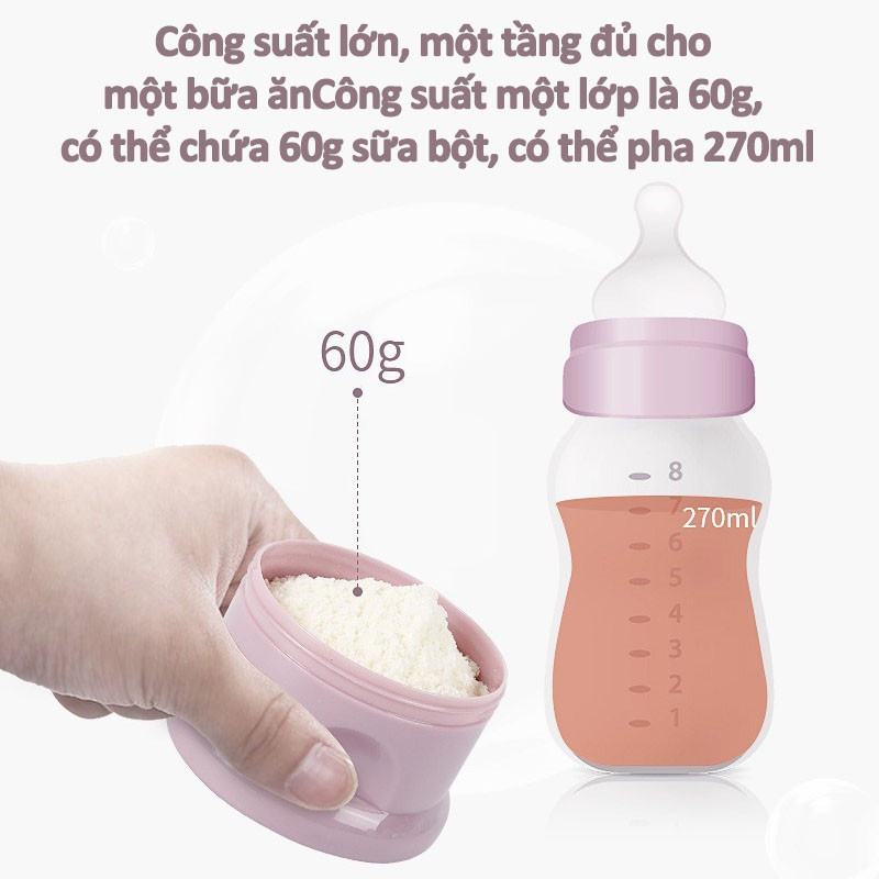 【3/4ngăn】Hộp chia sữa độc lập，Hộp chia sữa，Hộp chia sữa 3 tầng và 4 tầng tiện dụng cho bé，có quai cầm rất tiện lợi