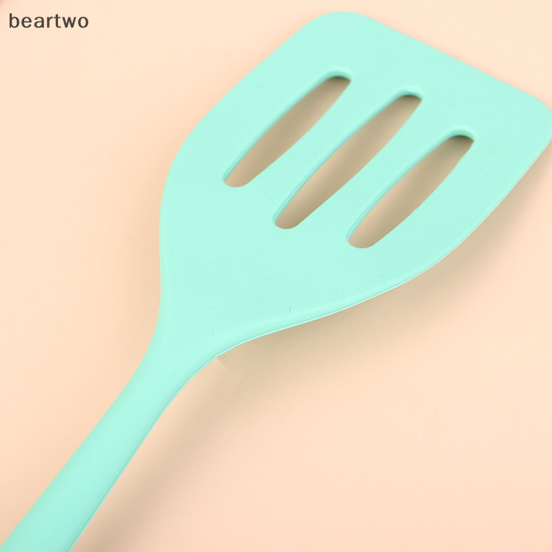 < Beartwo > 1 Xẻng Chiên Silicon Tích Hợp Nhỏ Nấu Ăn Bít Tết Xẻng Chiên Nhà Bếp Chiên Trứng Chiên Cá Xẻng Dụng Cụ Nấu Ăn Đẹp