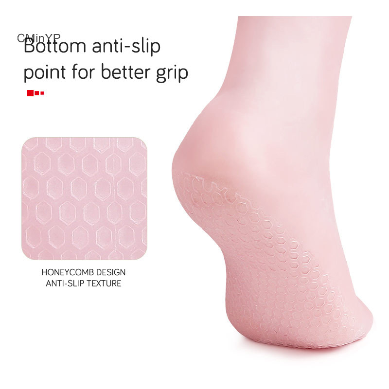 Cminyp 1 Sử Dụng Tại Nhà Tất Chăm Sóc Bàn Chân Silicon Dưỡng Ẩm Gel Gót Tất Chăm Sóc Bàn Chân Bảo Vệ Chống Nứt Vinh Quang