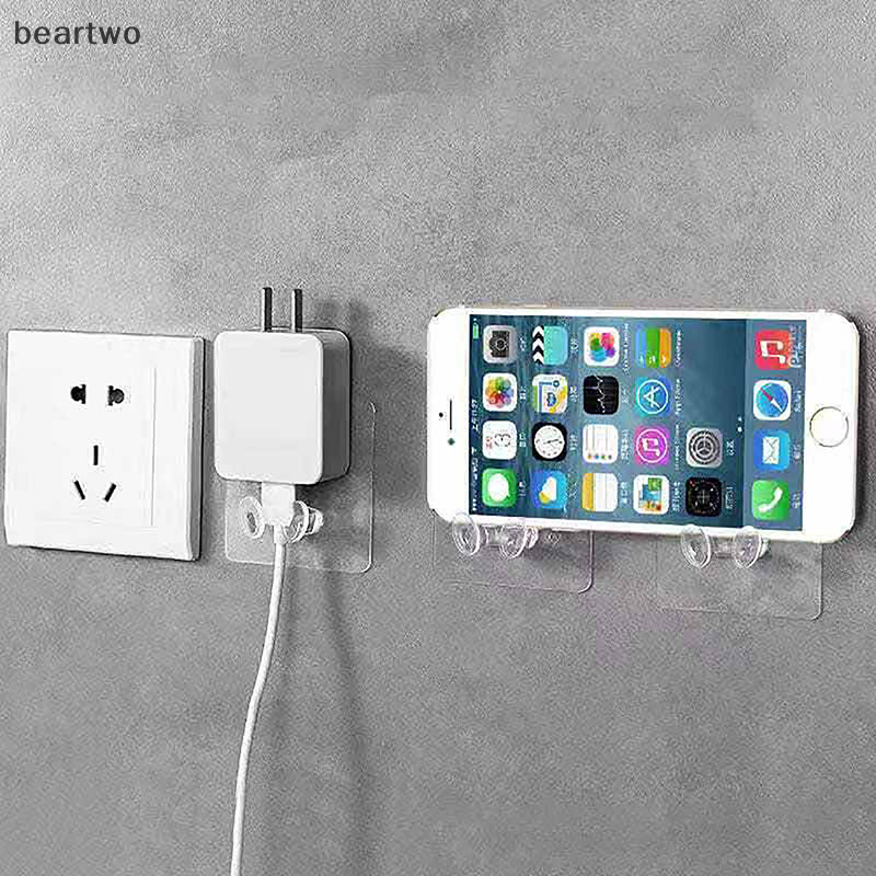 < Beartwo > 10 Chiếc Móc Bảo Quản Treo Tường Không Đục Lỗ Cắm Điện Ổ Cắm Giá Đỡ Bếp Trộm Móc Treo Tường Phòng Tắm Đẹp