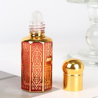 3 / 6 / 12ml Tinh Dầu Lăn Chai Trống Mạ Điện Nước Hoa Đầy Màu Sắc Lăn Chai Massage Ứng Dụng Mẫu Thủy Tinh Octag
