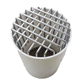 ROOMYCO Vỏ thoát nước mái nhà/ban công inox tròn, chống tắc, thoát lớn, nắp ống mưa ngoài trời