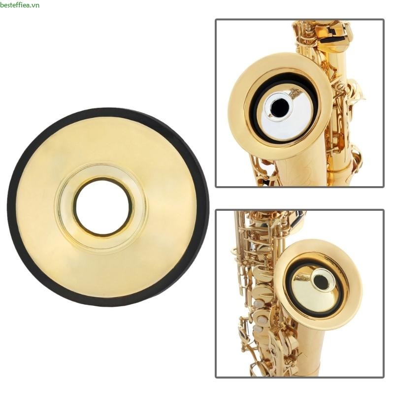 Accessoire Silencieux Saxophone Sourdine Saxophone Alto RiToEasysports - ABS Léger, Réduction Son, Couleur Or Accessoire Muet Pratique Saxophone