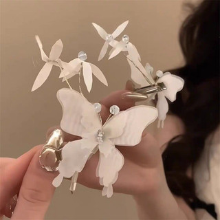 1 Chiếc Siêu Cổ Tích Lưới Bướm Kẹp Tóc Nữ Ngọt Rừng Series Nổ Bên Mỏ Vịt Kẹp Mũ Đội Đầu Mùa Hè Làm Đẹp Một Từ Kẹp