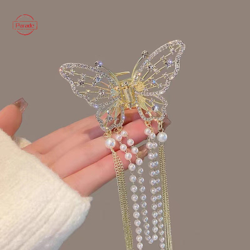 Parade Mới Pha Lê Kim Cương Giả Ngọc Trai sel Kẹp Tóc Hàn Quốc Đơn Giản Bên Kẹp Liu Hai Kẹp Tóc Phụ Kiện Tóc Nữ VN